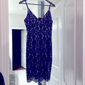 Royal blue lace dress